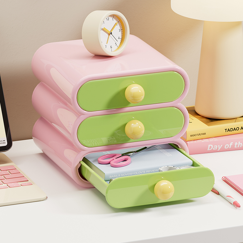 Office Furniture Table - Uforu Dopamine Desk Organizer, 3-Tier Drawer