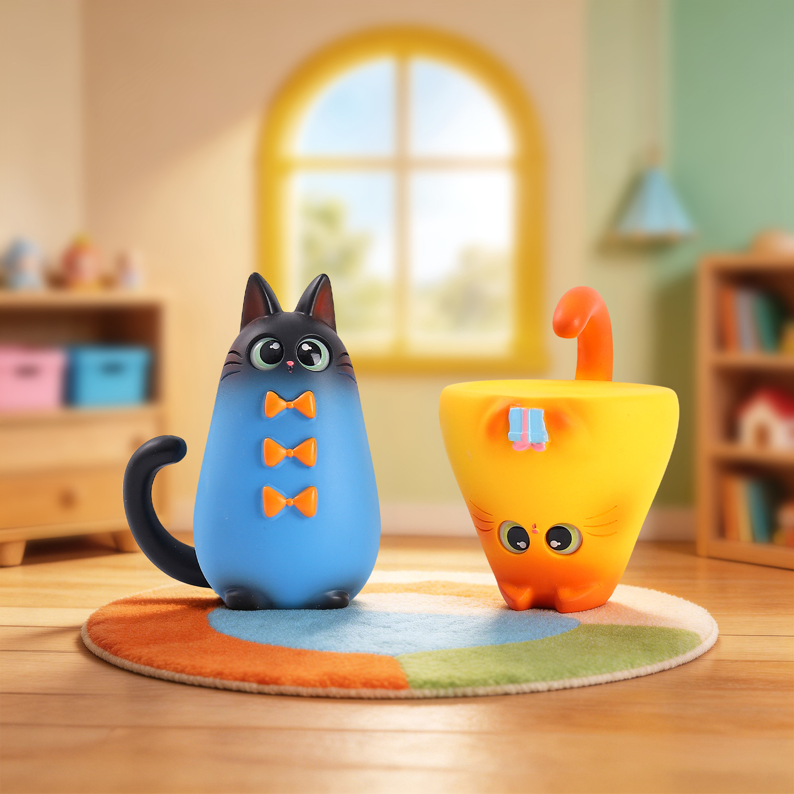 Blind Box Cat Figurine Resin C - đánh giá và giá Office Furniture Layout