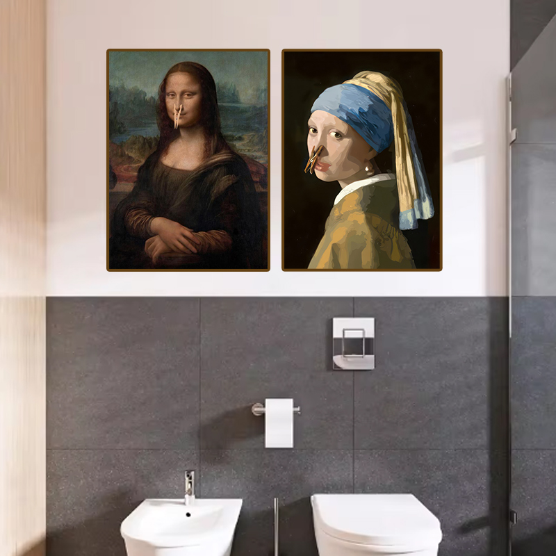 1pc Funny Abstract Bathroom To - đánh giá và giá Office Furniture Layout