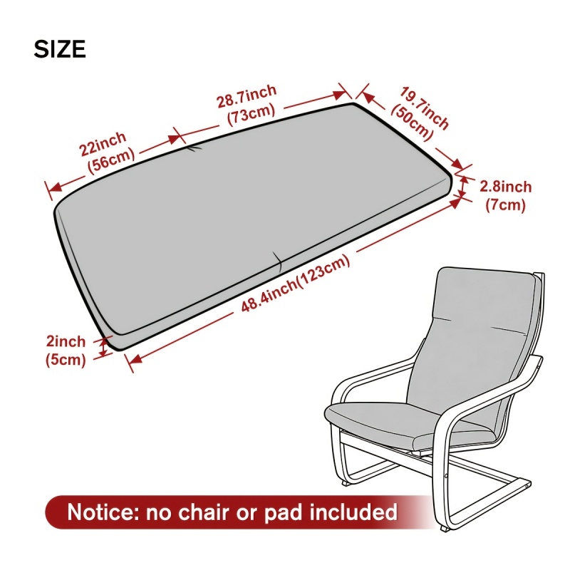 1Pc Jacquard Poang Chair Pad S - đánh giá và giá Visitor Chair Padded